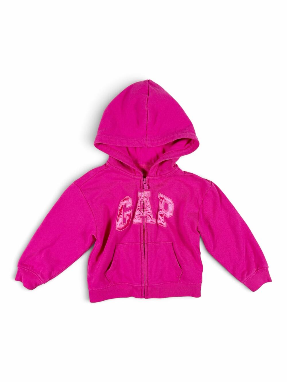Gap Logo Zip Hoodie Hot Pink Size 4 Years
